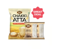 Whole Farm Chakki Atta + Premium Maida/Refined Wheat Flour + Premium Sooji/Rava Combo - 5 kg + 500 g + 500 g